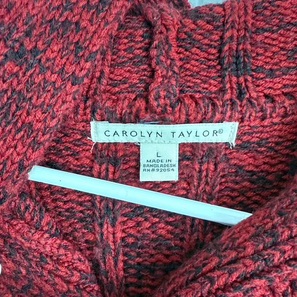 Carolyn Taylor Red Button-Up Cardigan - Picture 9 of 9